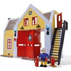 Brannmann Sam Lekesett Simba Fireman Sam Fire Station with Figure