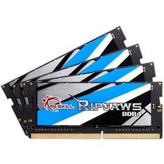 32 GB - SO-DIMM DDR4 RAM minne G.Skill Ripjaws DDR4 2666MHz 4x8GB (F4-2666C19Q-32GRS)