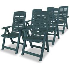 vidaXL 275070 6-pack Posisjonsstol, Hagestol