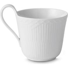 Royal copenhagen white fluted half lace Royal Copenhagen White Fluted Half Lace Kaffekopp 33cl