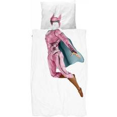 Snurk Superhero Pink Duvet Cover 140x200cm