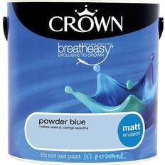 Crown Breatheasy Wall Paint, Ceiling Paint Powder Blue,Carrie,Moonlight Bay 2.5L