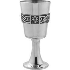 English Pewter Celtic Red Wine Glass, White Wine Glass