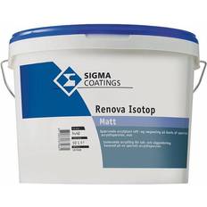 Hvide - Indendørs maling - Loftmaling Sigma Coatings Renova Isotop Vægmaling, Loftmaling Hvid 10L