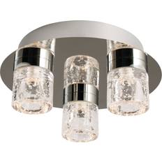 Stainless Steel Ceiling Flush Lights Endon Imperial Ceiling Flush Light 25cm