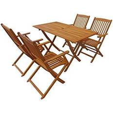 vidaXL 44056 Set da pranzo per patio, 1 Tavolo incluso 4 Sedie