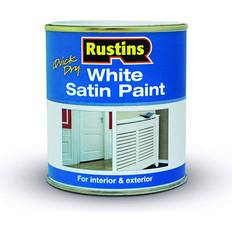 Rustins Quick Dry Wood Paint, Metal Paint White 0.5L