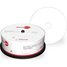 Stockage Optique Primeon 2761319 Blu-ray BD-R DL vierge 50 GB 25 pc(s) tour imprimable