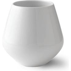Royal Copenhagen Hvid Riflet Vas 12cm