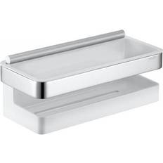 Verre Paniers de douche Keuco Moll Panier Porte-éponge 12759010000 Chrome/Blanc