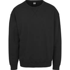 Urban Classics Oversized Open Edge Crewneck - Black