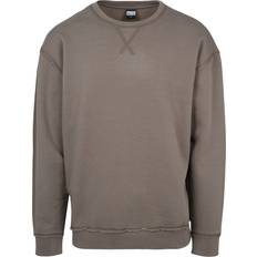 Urban Classics Oversized Open Edge Crewneck - Army Green