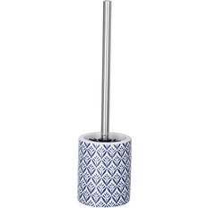 Wenko Lorca Brosse WC Noire Ø 10 x 39 cm Bleu