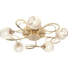 Yellow Ceiling Flush Lights Endon Aherne Ceiling Flush Light ∅ 46cm