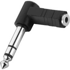 Monacor 6.3mm-3.5mm M-F Adapter Angled