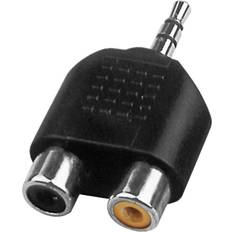 Monacor 2RCA-3.5mm M-F Adapter