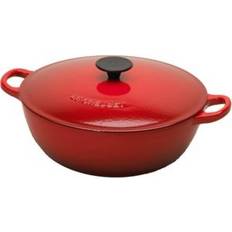 Le Creuset Stegegryder Le Creuset Cerise Classic Cast Iron med låg 32cm