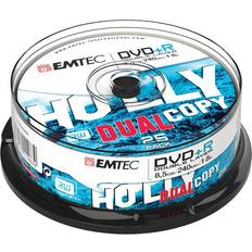 Emtec 25 x DVD R DL 8.5 Go (240 minutes) 8x argent spindle