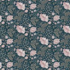 Sandberg Wallpaper Tapete Ava Dark Blue bleu/rose