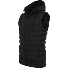 Nylon Gilet Urban Classics Classic Bubble Hooded Gilet - Nero