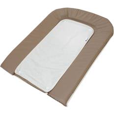 Candide Matelas à langer PVC gris 2 éponges pressionnées blanches