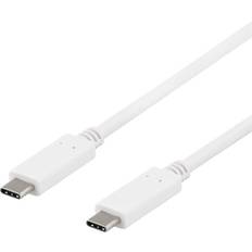 Deltaco USB C-USB C - USB-kabel Kablar Deltaco USB C-USB C 3.1 (Gen.2) 1m