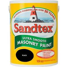 Sandtex 5l Sandtex Ultra Smooth Masonry Concrete Paint Black 5L