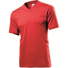 Stedman Classic V-Neck Men T-shirt - Rood Katoen