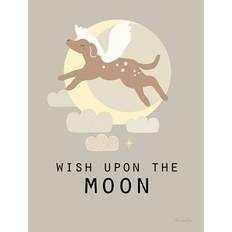 Beige Bilder & plakater Majvillan Wish Upon the Moon 30x40cm