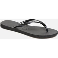 Havaianas Slim Black Unisex Sandalias y Pantuflas Chancletas Negro