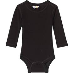 Svarte Bodyer Joha Merino Wool Baby Body - Black (63988-195-111)