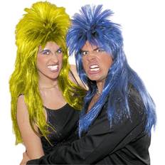 Yellow Long Wigs Fancy Dress Widmann Hard Rock Wig