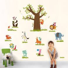 Extra Large Animals Tree Wall Decal