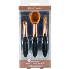 Brushworks HD Oval Brushes Combo Set 3-pack