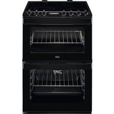 4 Burners Ceramic Cookers AEG CCB6740ACB Black