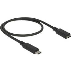 DeLock SuperSpeed USB C-USB C 3.1 (Gen.1) M-F 0.5m