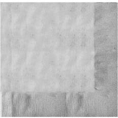 Plastic Paper Napkins Amscan Napkins Lunch Silver 50-pack