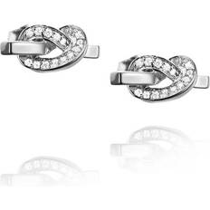 Diamanter Örhängen Efva Attling Love Knot & Stars Earrings - White Gold/Diamonds