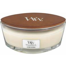 Blanc Bougies Parfumées Woodwick Island Coconut Ellipse Bougie Parfumée 453.5g