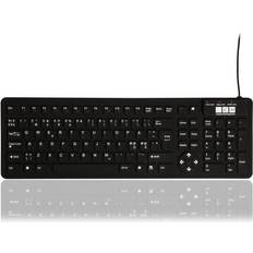 Silicone tastatur Computer Mester Flexible Waterproof Silicone Rubber Keyboard (Nordic)