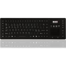 Wireless keyboard touchpad Computer Mester Wireless Waterproof Keyboard With Touchpad And Nano USB Receiver (Nordic)