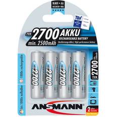 Ansmann Blister 4 X Accu, AA, 2700mAh Níquel-metal