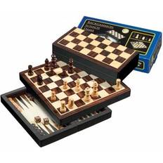 Backgammon travel Philos Spiele Schach Backgammon Dame Set Travel Resespel