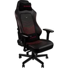 Noblechairs Hero Real Leather Gaming Chair - Black/Red