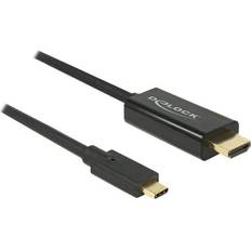 DeLock HDMI-kablar - USB C-HDMI DeLock 85258 USB C-HDMI 1m