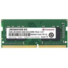 SO-DIMM DDR4 Mémoires RAM vente Transcend JetRAM DDR4 module 8 Go SO DIMM 260 broches 2666 MHz PC4-21300 CL19 1.2 V mémoire sans tampon non ECC