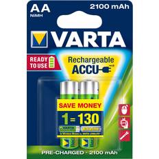 AA (LR06) - Batteries Batteries & Chargers Varta Accu AA 2100mAh 2-pack