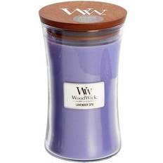 Woodwick Lavender Spa Large Bougie Parfumée 609.5g