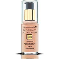 Max Factor Cosmetici Max Factor Facefinity Flawless 3In1 045 Warm Almond Spf20 Fondotinta Con Spf