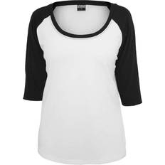 Urban Classics 3/4 Contrast Raglan T-Shirt - Wht/Blk